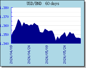 BND 환율 환율 차트 및 그래프